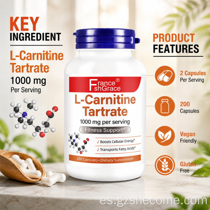 El tartrato de L-carnitina Shecome apoya el desarrollo muscular magro